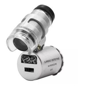 60X Magnifying Loupe Jewelry Jewelers Pocket Magnifier Loop Eye Glass Led Light